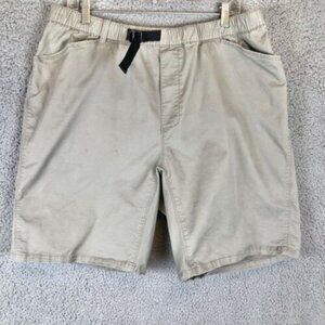 Mountain Hardwear Shorts Men's Belted Khaki Hiking Outdoors Water Cargo Size XL
